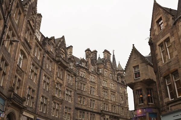 Buildings in the Old Town, Edinburgh, Scotland, United Kingdom, Europe