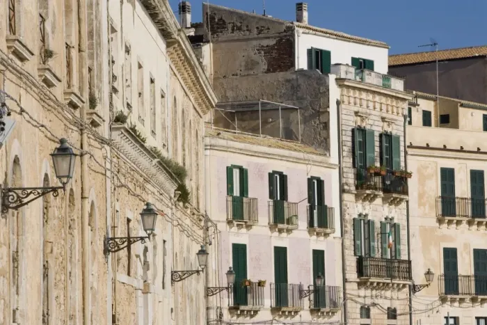 Framed Print : Buildings, Ortygia Framed Print : Buildings, Ortygia