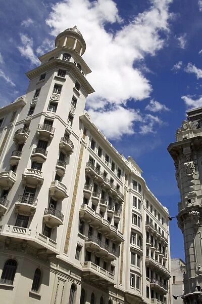 Buildings on Plaza Fabini, Montevideo Center, Uruguay, South America