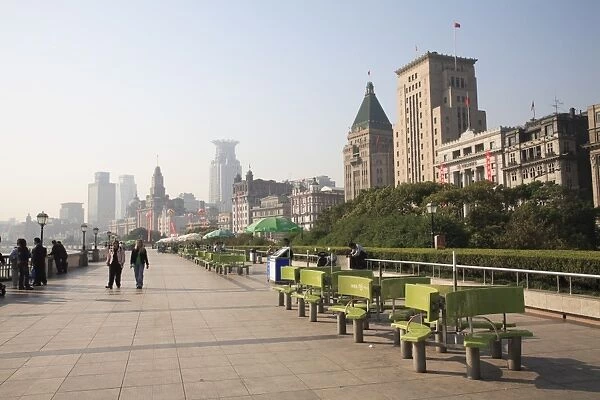 The Bund, Promenade, Shanghai, China, Asia