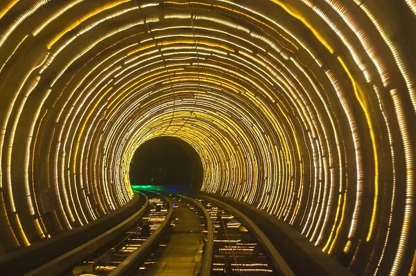 Bund Sightseeing Tunnel, Pudong, Shanghai, China, Asia