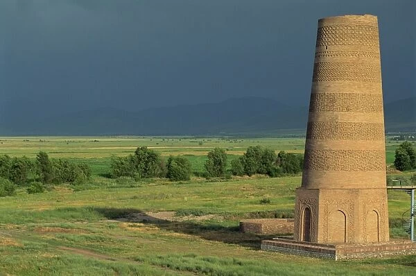 Burana Tower, an 11th century Karakhanid minaret, near Bishkek, Kyrgyzstan