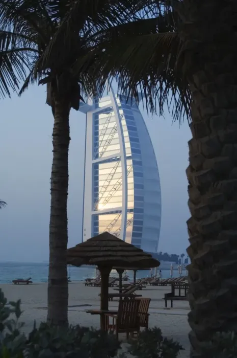 Framed Print : Burj Al Arab Hotel at dusk Framed Print : Burj Al Arab Hotel at dusk