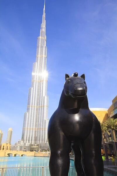 Burj Khalifa, the tallest man made structure in the World at 828 metres