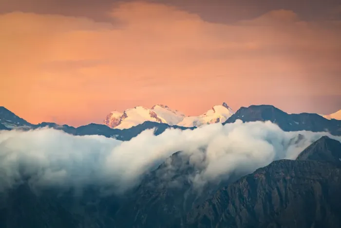 Framed Print : Burning sky at sunrise over the snow capped Monte Rosa surrounded by a sea of clouds Framed Print : Burning sky at sunrise over the snow capped Monte Rosa surrounded by a sea of clouds