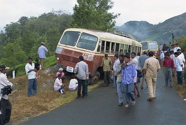 Bus accident near Munnar