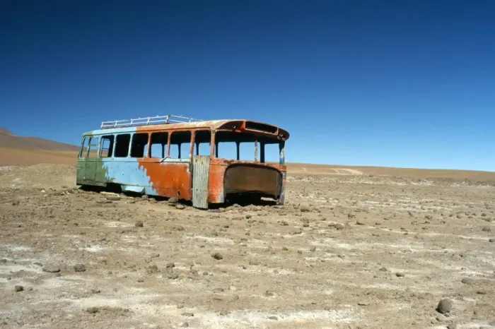 Framed Print : Bus wreck, near Chilean border, Salar de Uyuni, Bolivia, South America Framed Print : Bus wreck, near Chilean border, Salar de Uyuni, Bolivia, South America