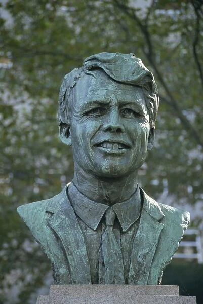 Bust of Robert Kennedy, Brooklyn, New York, United States of America, North America