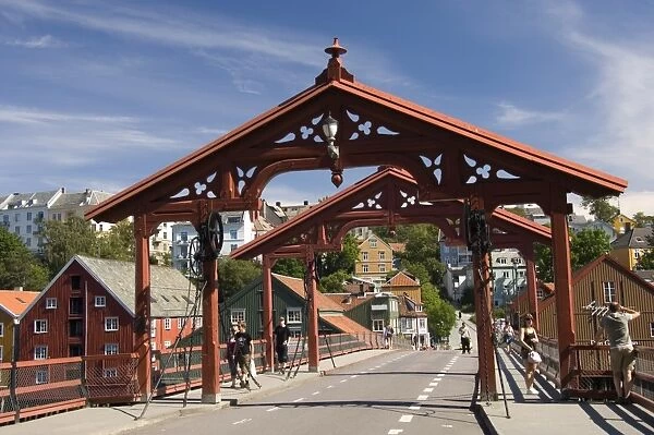 Bybrua bridge across the Nidelva, Trondheim, Norway, Scandinavia, Europe