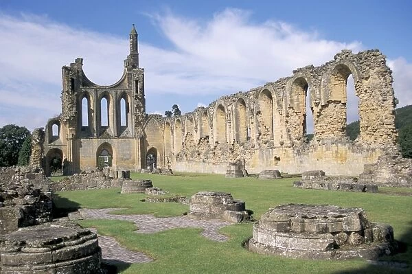 Byland Abbey, managed by English Heritage, North Yorkshire, England, United Kingdom