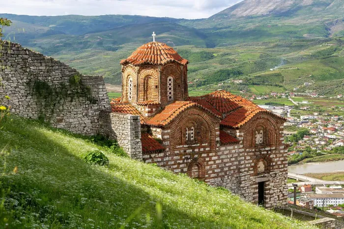 Framed Print : Byzantine architecture of Holy Trinity church, Citadel of Berat Castle, UNESCO World Heritage Site, Berat, Albania, Europe Framed Print : Byzantine architecture of Holy Trinity church, Citadel of Berat Castle, UNESCO World Heritage Site, Berat, Albania, Europe