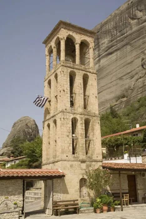 Framed Print : Byzantine church tower, Kalambaka, Meteora, Thessaly, Greece, Europe Framed Print : Byzantine church tower, Kalambaka, Meteora, Thessaly, Greece, Europe
