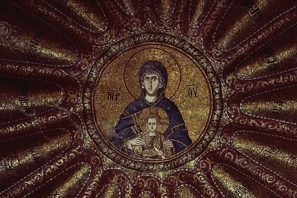 Byzantine mosaics in the Kariye Camii, Istanbul, Turkey, Europe