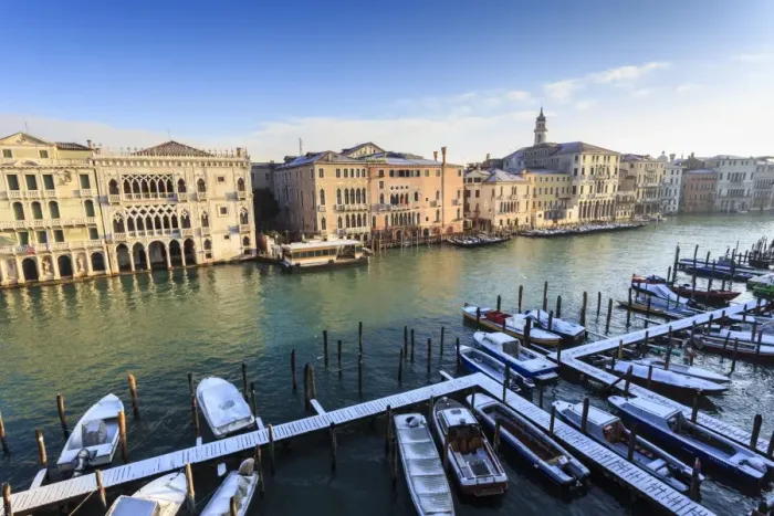 Framed Print : Ca D Oro, famous Venetian Palace on Grand Canal, elevated view after snow, Venice Framed Print : Ca D Oro, famous Venetian Palace on Grand Canal, elevated view after snow, Venice