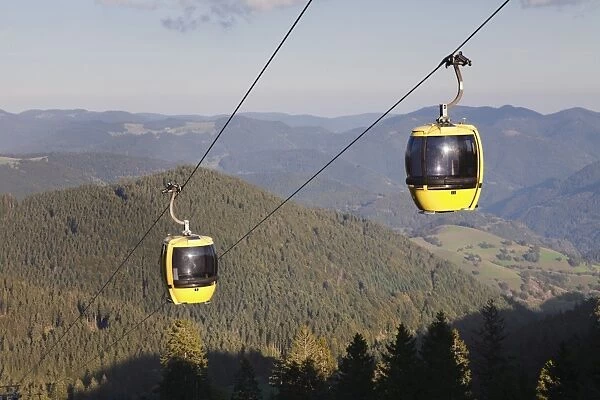 Cable car, Belchen summit, Black Forest, Baden Wurttemberg, Germany, Europe