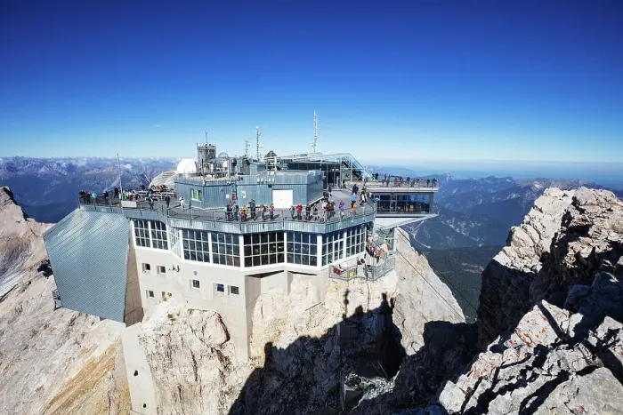 Framed Print : Cable car station, Zugspitze, highest mountain in Germany at 2962m, Garmisch Partenkirchen, Bavaria, Germany, Europe Framed Print : Cable car station, Zugspitze, highest mountain in Germany at 2962m, Garmisch Partenkirchen, Bavaria, Germany, Europe