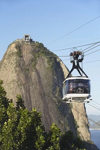 Cable car at Sugar Loaf Mountain (Pao de Acucar), Urca, Rio de Janeiro, Brazil, South America
