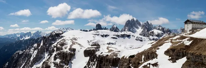 Framed Print : Cadini di Misurina and Refugio Auronzo panorama, Dolomites, Belluno, Italy, Europe Framed Print : Cadini di Misurina and Refugio Auronzo panorama, Dolomites, Belluno, Italy, Europe