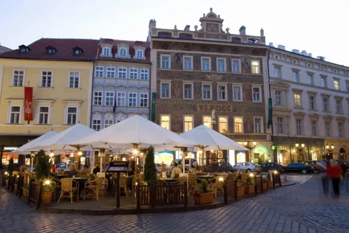Framed Print : Cafe, Male Namesti, U Rotta, Old Town, Prague, Czech Republic, Europe Framed Print : Cafe, Male Namesti, U Rotta, Old Town, Prague, Czech Republic, Europe