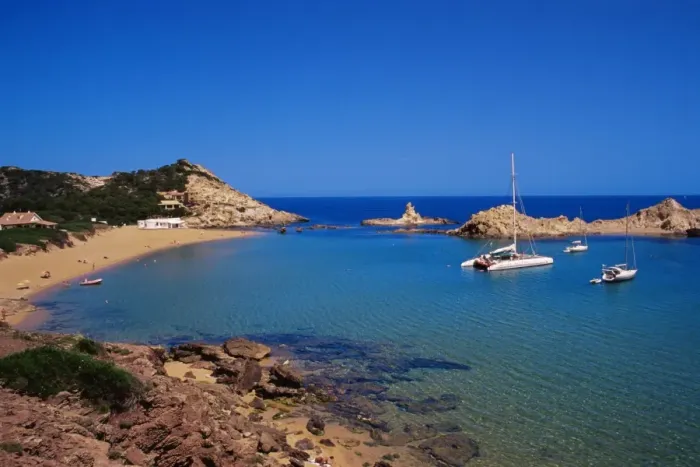Framed Print : Cala Pregonda beach on northern coast Framed Print : Cala Pregonda beach on northern coast