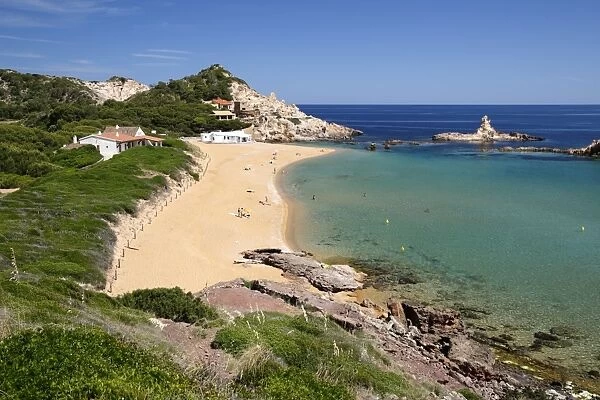 Cala Pregonda, near Fornells, North Coast, Menorca, Balearic Islands, Spain, Mediterranean
