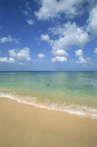 Calm water on beach at Paynes Bay, Barbados, West Indies, Caribbean, Central America