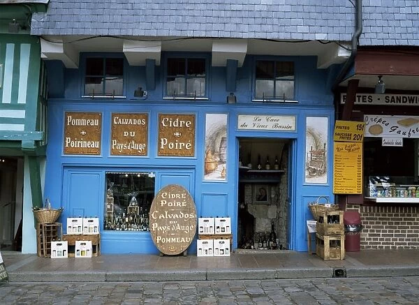 Calvados and cider shop by Vieux Bassin in Quai Ste. Catherine, Honfleur