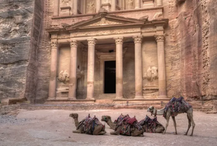 Framed Print : Camels in front of the Treasury, Petra, UNESCO World Heritage Site, Jordan, Middle East Framed Print : Camels in front of the Treasury, Petra, UNESCO World Heritage Site, Jordan, Middle East