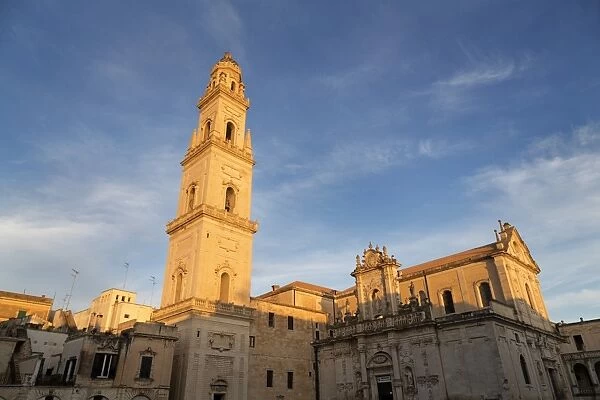 Campanile and Cattedrale di Santa Maria Assunta in the baroque city of Lecce, Puglia, Italy, Europe
