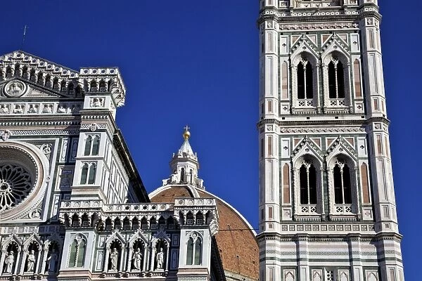 Campanile di Giotto, Belltower and the Dome of Brunelleschi of the Duomo