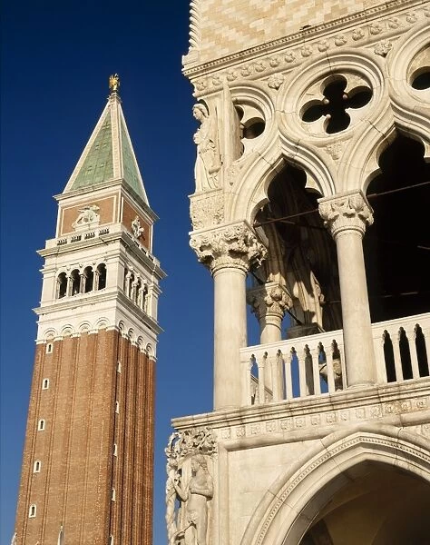 The Campanile and the Doges Palace in St Marks Square