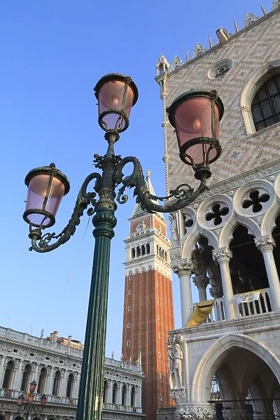 The Campanile and Doges Palace, St. Marks Square, Venice, UNESCO World Heritage Site