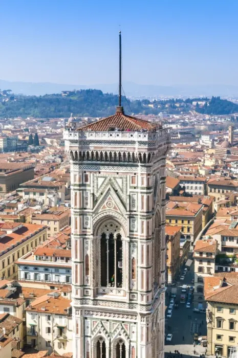 Framed Print : Campanile of Giotto and city view from the top of the Duomo, Florence (Firenze), UNESCO World Heritage Site, Tuscany, Italy, Europe Framed Print : Campanile of Giotto and city view from the top of the Duomo, Florence (Firenze), UNESCO World Heritage Site, Tuscany, Italy, Europe