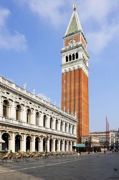 Campanile, Piazza San Marco (St. Marks Square), Venice, UNESCO World Heritage Site