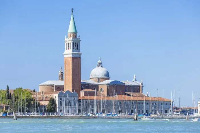 Framed Print : Campanile tower and Church of San Giorgio Maggiore by Palladio, island of San Giorgio Maggiore Framed Print : Campanile tower and Church of San Giorgio Maggiore by Palladio, island of San Giorgio Maggiore