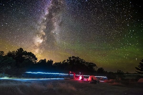 Camping under The Milky Way, as seen at the Torrance Barrens Dark Sky Reserve, two