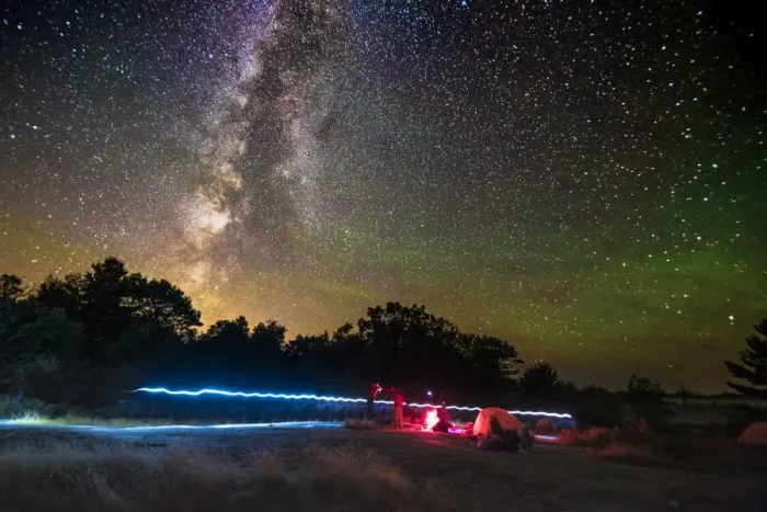 Framed Print : Camping under The Milky Way, as seen at the Torrance Barrens Dark Sky Reserve, two Framed Print : Camping under The Milky Way, as seen at the Torrance Barrens Dark Sky Reserve, two