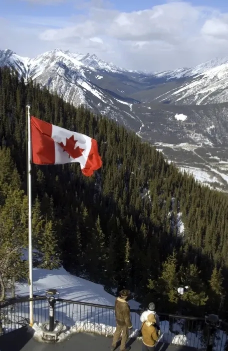 Framed Print : Canadian flag at the top of Sulphur Mountain, Banff National Park, UNESCO World Heritage Site Framed Print : Canadian flag at the top of Sulphur Mountain, Banff National Park, UNESCO World Heritage Site