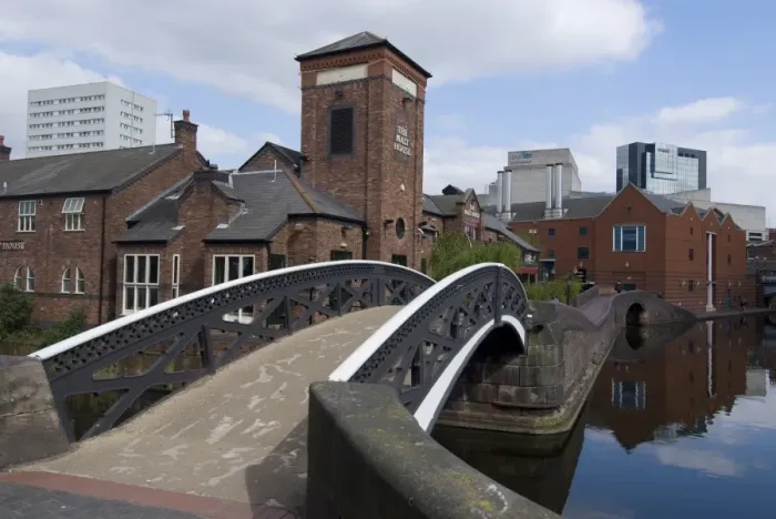 Framed Print : Canal near the Sea Life Centre, Birmingham, England, United Kingdom, Europe