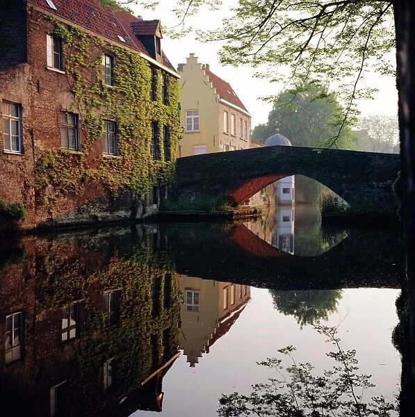 Canal reflections, Bruges, Belgium