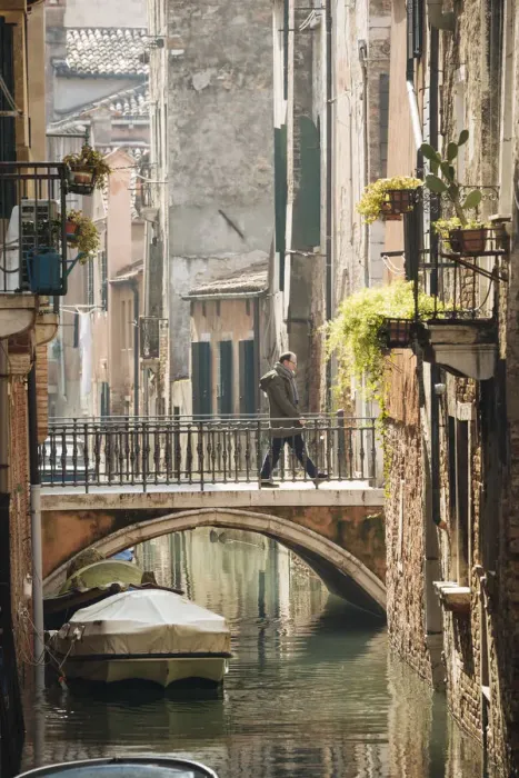 Framed Print : Canal, Venice, UNESCO World Heritage Site, Veneto Province, Italy, Europe