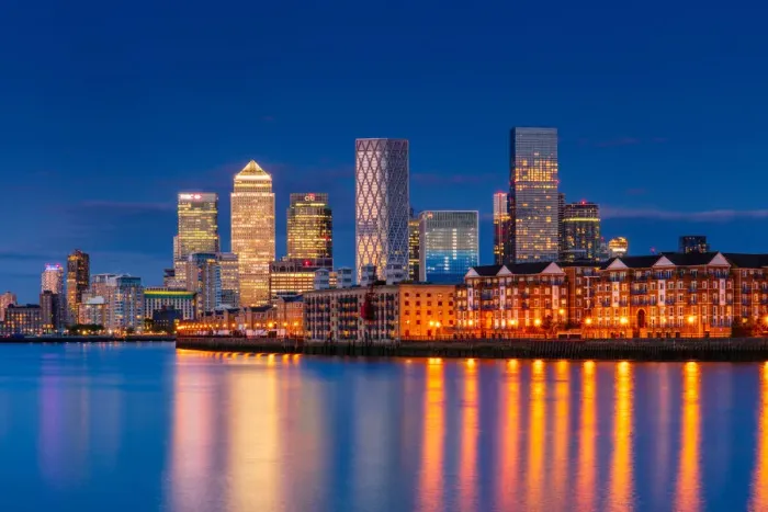 Framed Print : Canary Wharf and Rotherhithe at sunset, Docklands, London, England, United Kingdom Framed Print : Canary Wharf and Rotherhithe at sunset, Docklands, London, England, United Kingdom