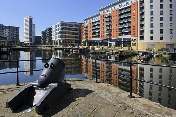 Cannon from the Royal Armouries, Clarence Dock, Leeds, West Yorkshire, England