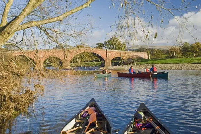 Framed Print : Canoeists on the River Eden at Eden Bridge, Lazonby, Eden Valley, Cumbria Framed Print : Canoeists on the River Eden at Eden Bridge, Lazonby, Eden Valley, Cumbria