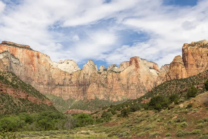 Framed Print : Canyon overlook in Zion National Park, Utah, United States of America, North America