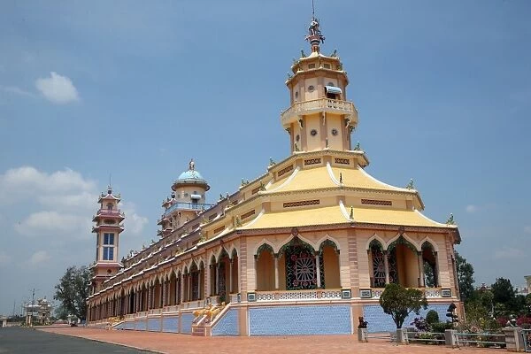 Cao Dai Holy See Temple, Tay Ninh, Vietnam, Indochina, Southeast Asia, Asia