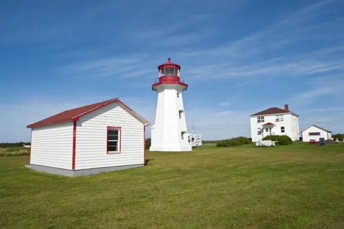Framed Print : Cap D Espoir Lighthouse, Quebec, Canada, North America Framed Print : Cap D Espoir Lighthouse, Quebec, Canada, North America
