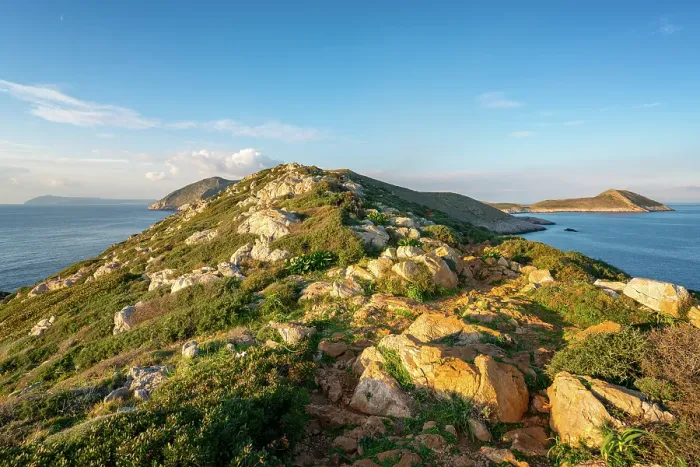 Framed Print : Cape Tainaron (Cape Matapan) landscape, the southernmost point of Greece, Mani Peninsula, Peloponnese, Greece Framed Print : Cape Tainaron (Cape Matapan) landscape, the southernmost point of Greece, Mani Peninsula, Peloponnese, Greece