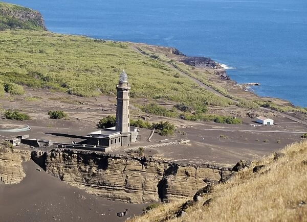 Capelinhos Lighthouse, Faial Island, Azores, Portugal, Atlantic, Europe