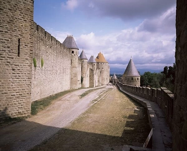 Carcassonne, UNESCO World Heritage Site, Aude, Languedoc Roussillon, France, Europe
